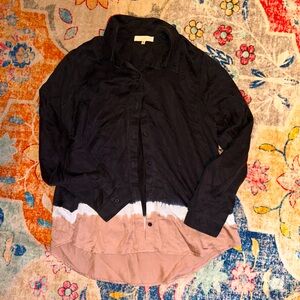 Side Stitch Button Down Top